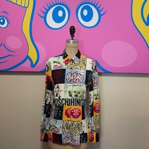 Moschino No To Racism Long Sleeve Shirt